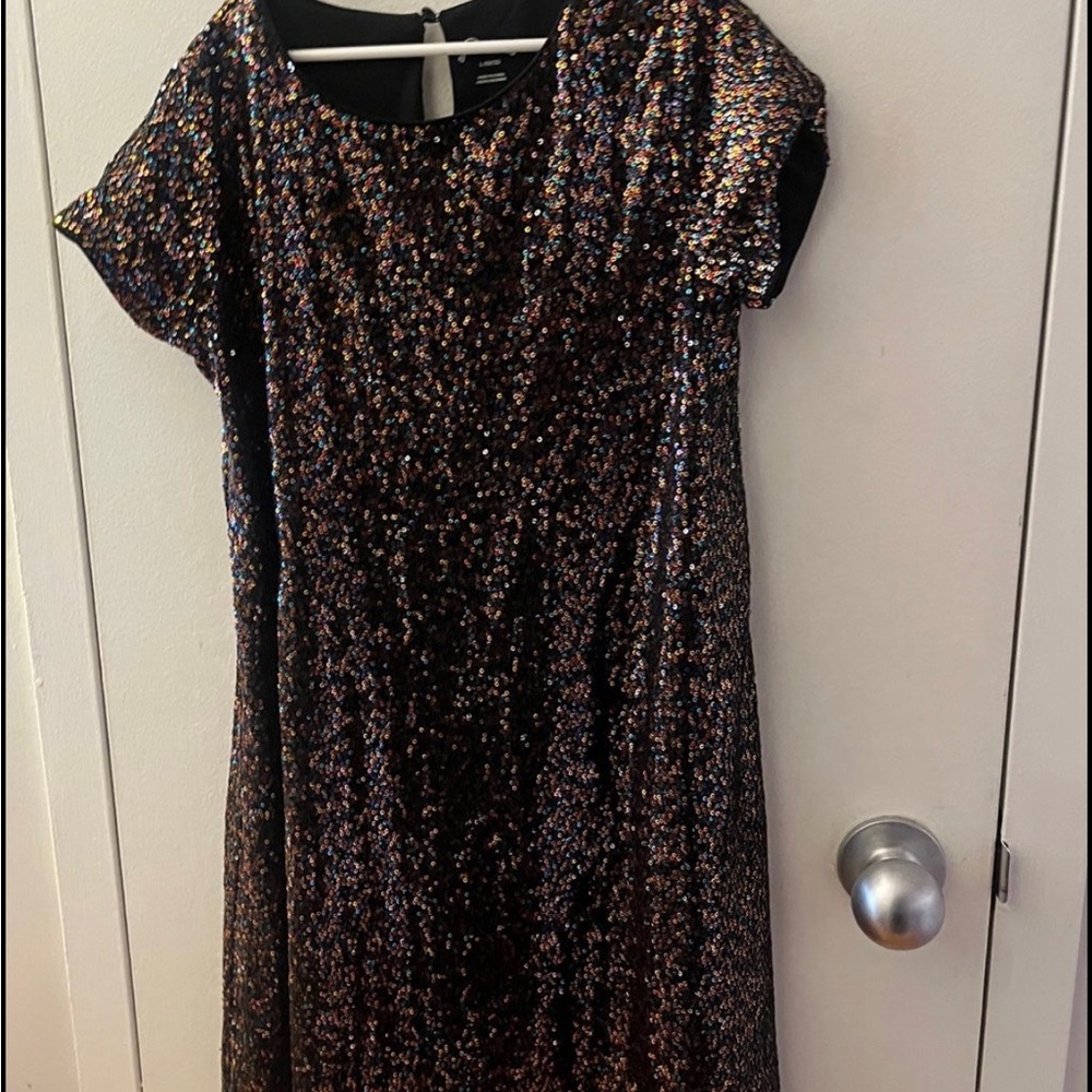 Girls colorful sparkle dress